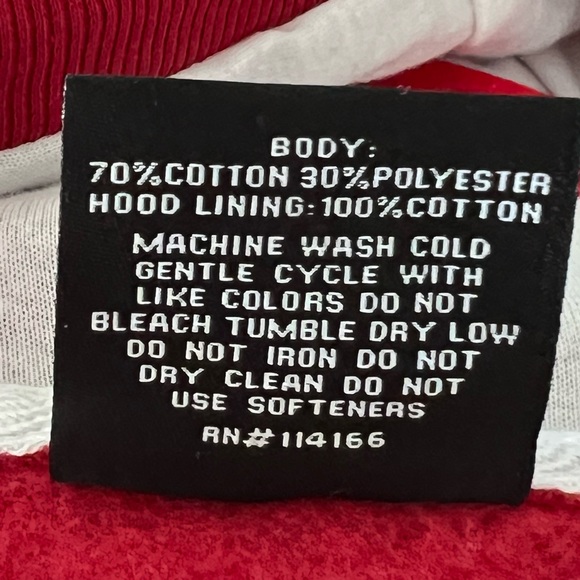 Indiana University 🆕 Full Zip size Medium embroidered hoodie - Picture 6 of 12